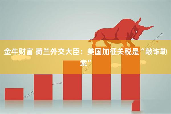 金牛财富 荷兰外交大臣：美国加征关税是“敲诈勒索”